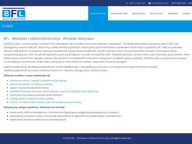 Zobacz BFL Metalowe i Szklane Kontrukcje