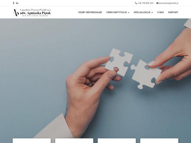 Zobacz Kancelaria Prawno-Podatkowa Agnieszka Piętak